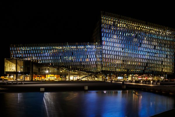 Harpa at night