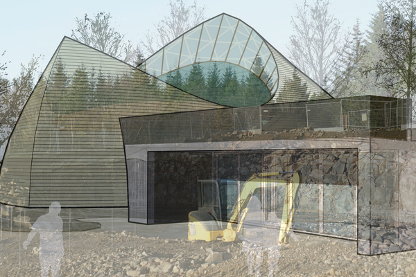 Design rendering of the temple.